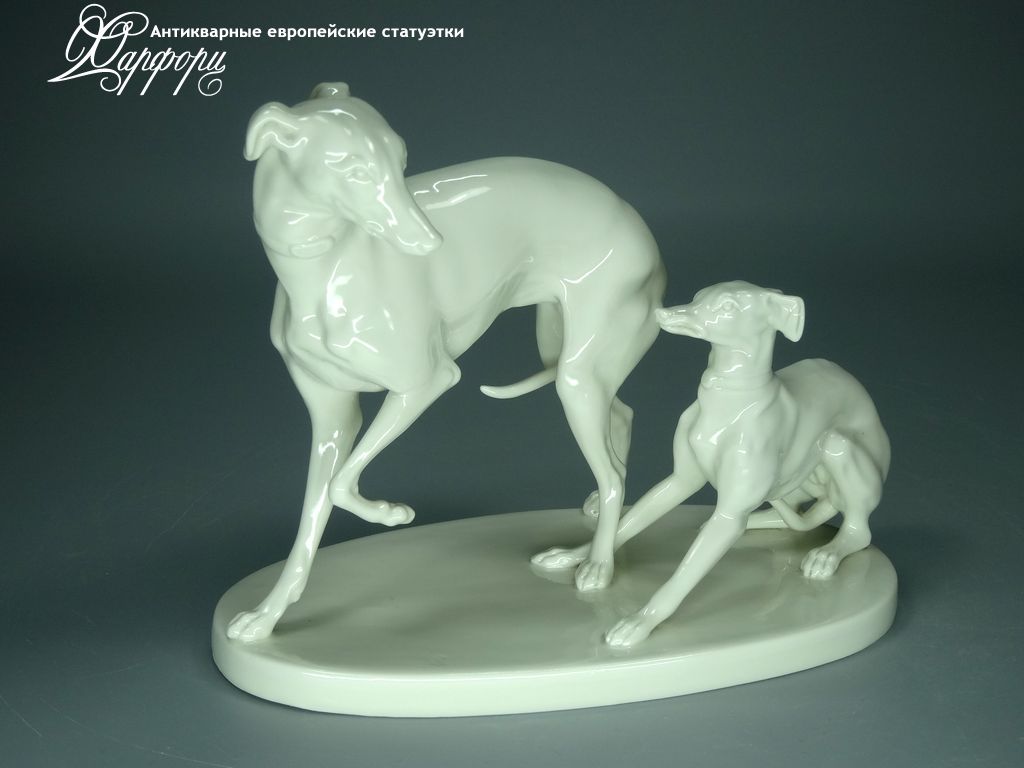 Купить фарфоровую статуэтку Nymphenburg Левретки